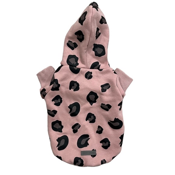 Huts and Bay Pink Leopard Spot Dog Sweatshirt for Toy Dog Breeds - Picture 2 of 3